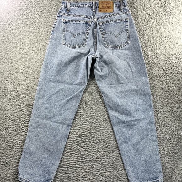 VINTAGE LEVIS 550 JEANS WOMENS 11 SHORT BLUE FITS 30x29 RELAXED TAPERED LEG 90s - Picture 6 of 11